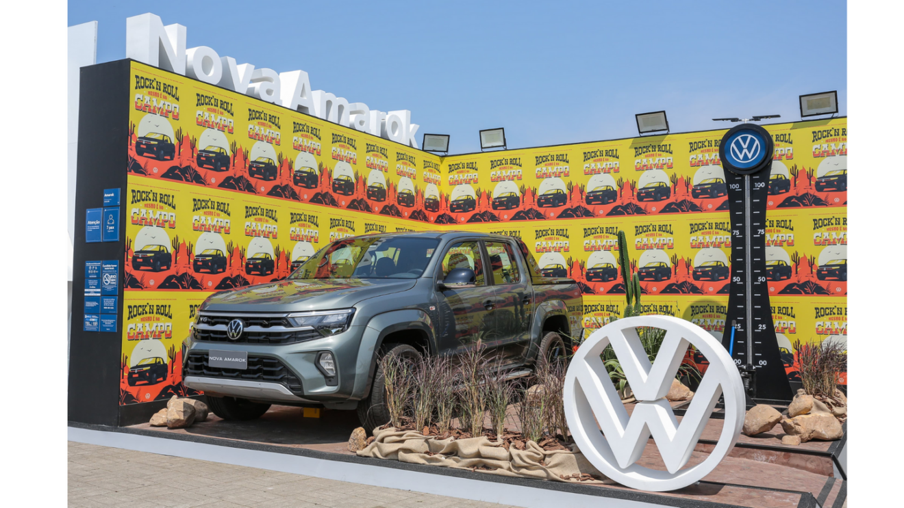 Desafio de força em ativação de Volkswagen Nova Amarok no Rock in Rio