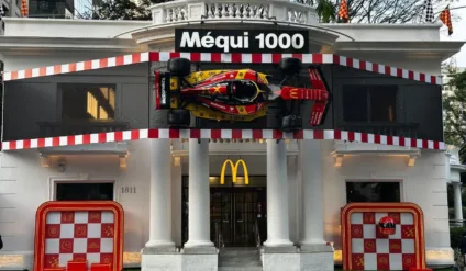 McDonald's faz fachada personalizada inspirada na Fórmula 1