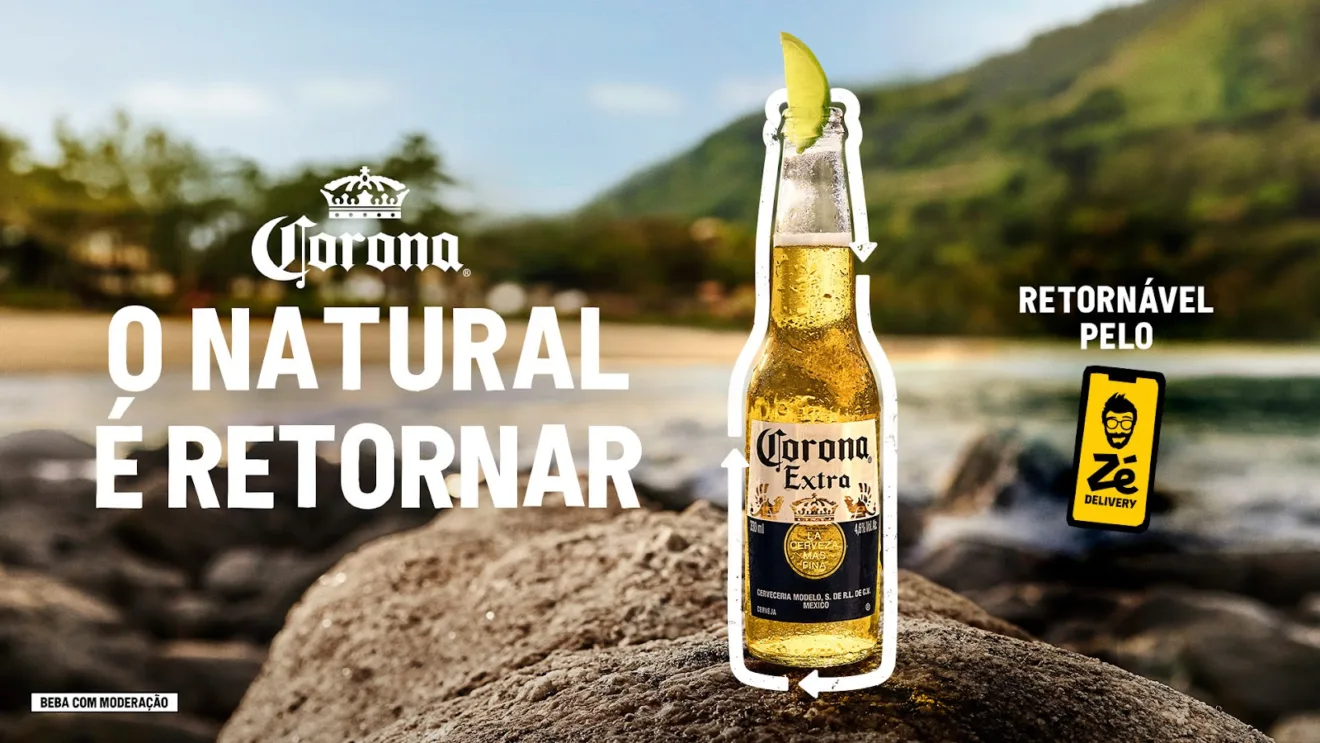 Garrafa retornável da Corona 