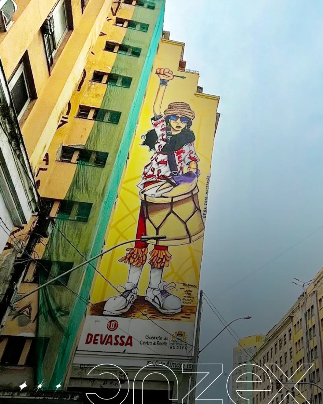 Mural de Devassa na Avenida Guararapes em Recife