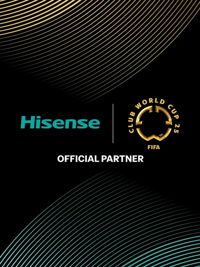 Imagem mostra banner que confirma a HiSense como patrocinadora do Mundial de Clubes 2025 da FIFA