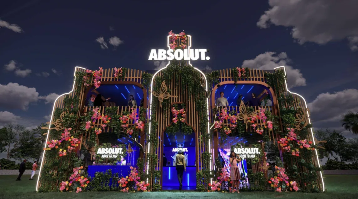 Ativação da Absolut no Tomorrowland Brasil 2024 