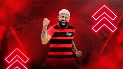 Imagem de divulgação da promoção Tô no Time, para torcedores do Flamengo