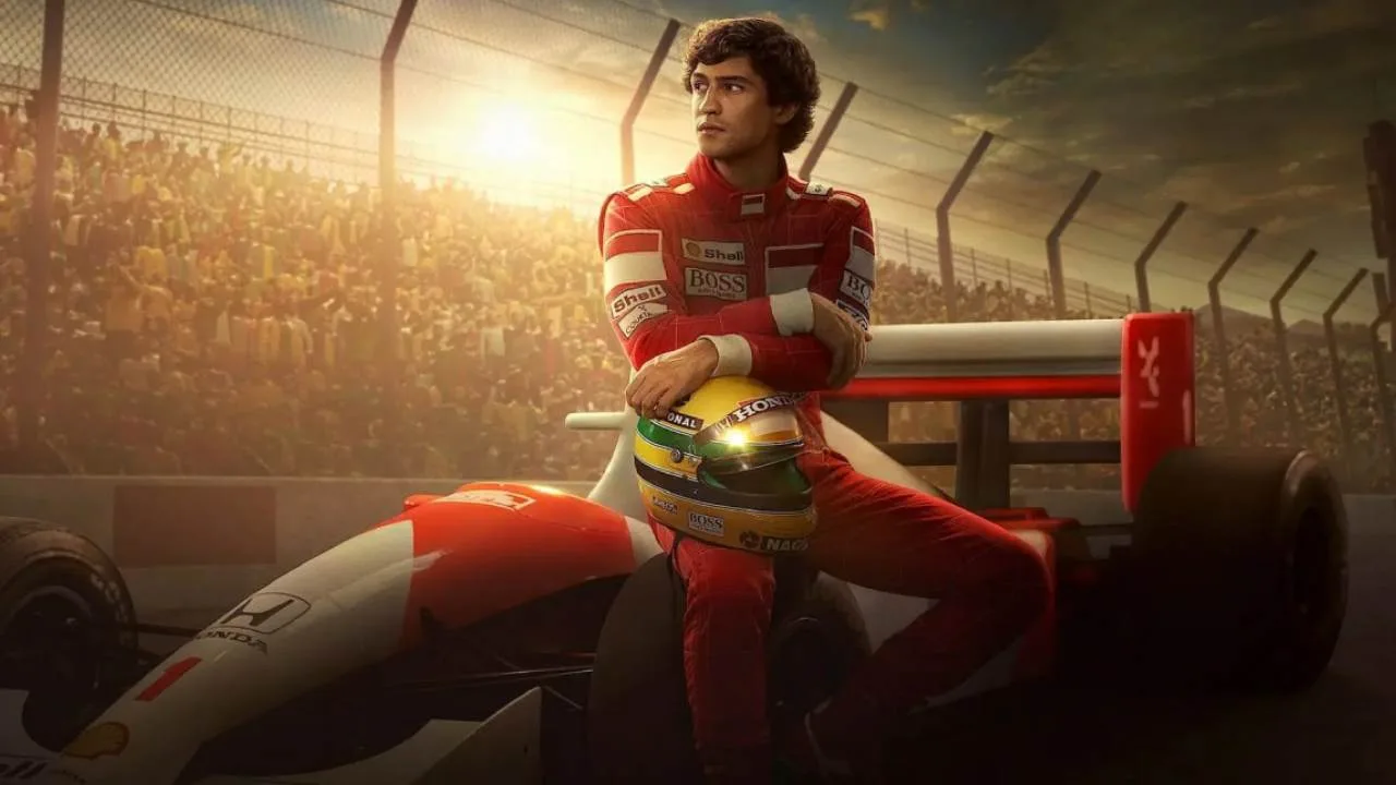 Pôster da série "Senna", da Netflix