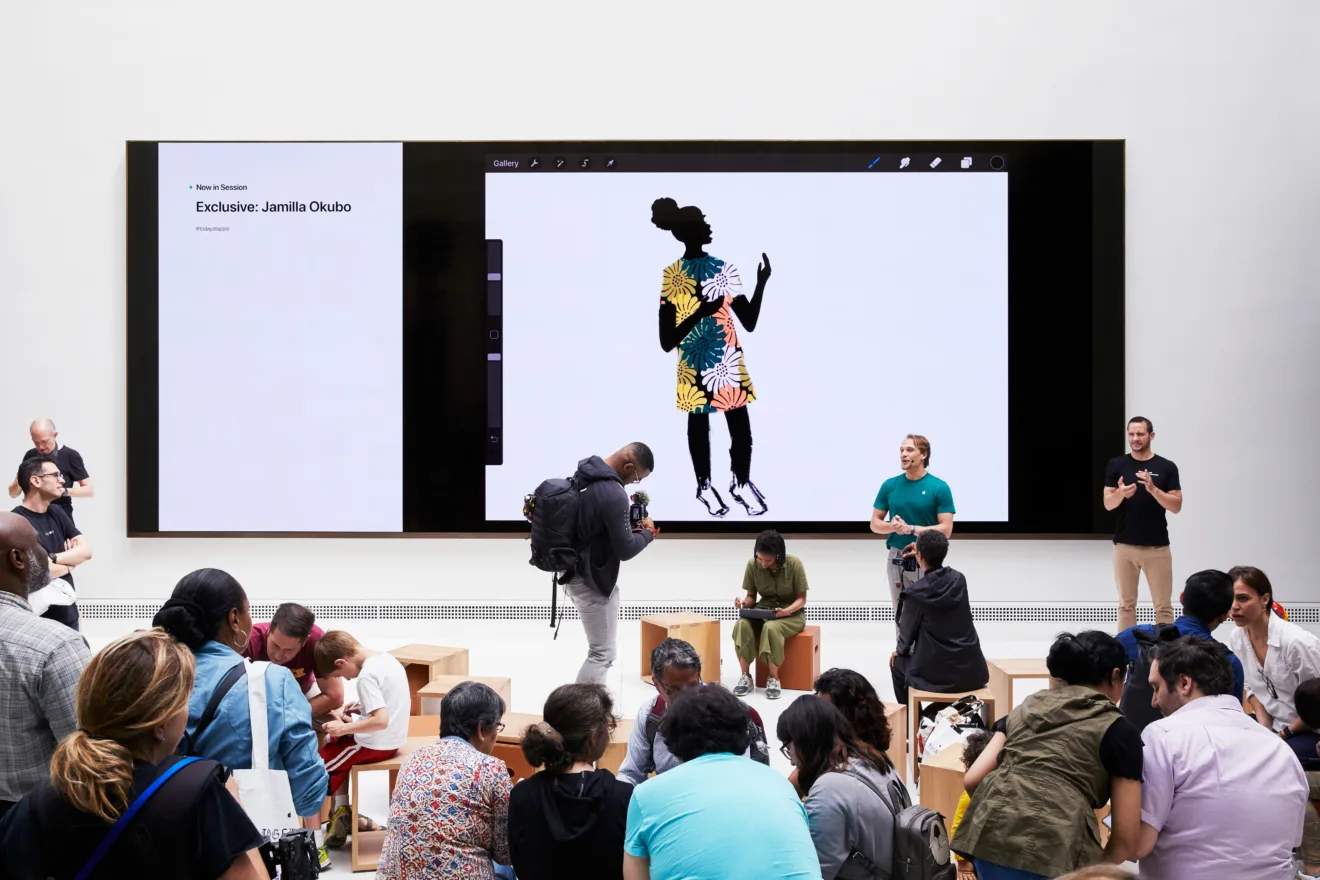 Espaço da biblioteca da Apple em Washington DC