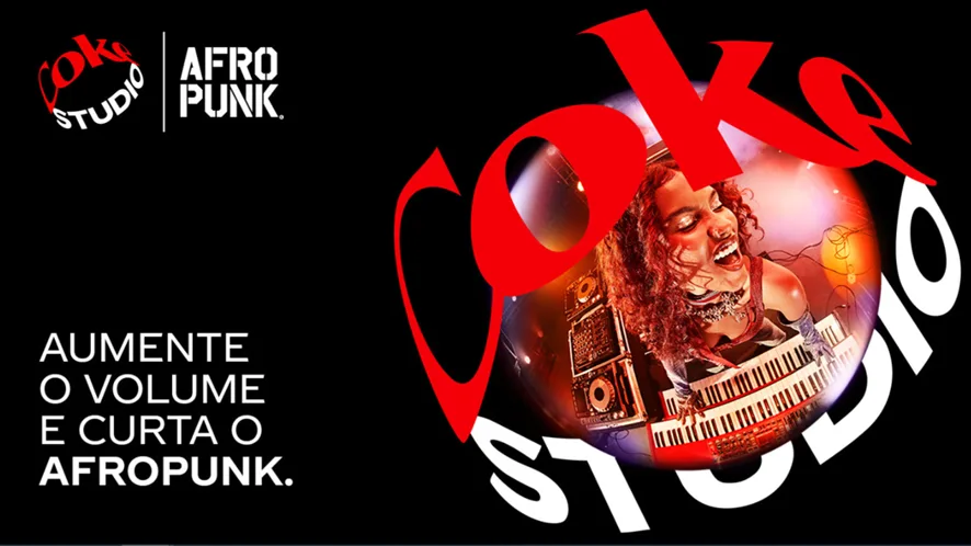 Banner mostra a Coca-Cola como uma das patrocinadoras do AfroPunk 2024