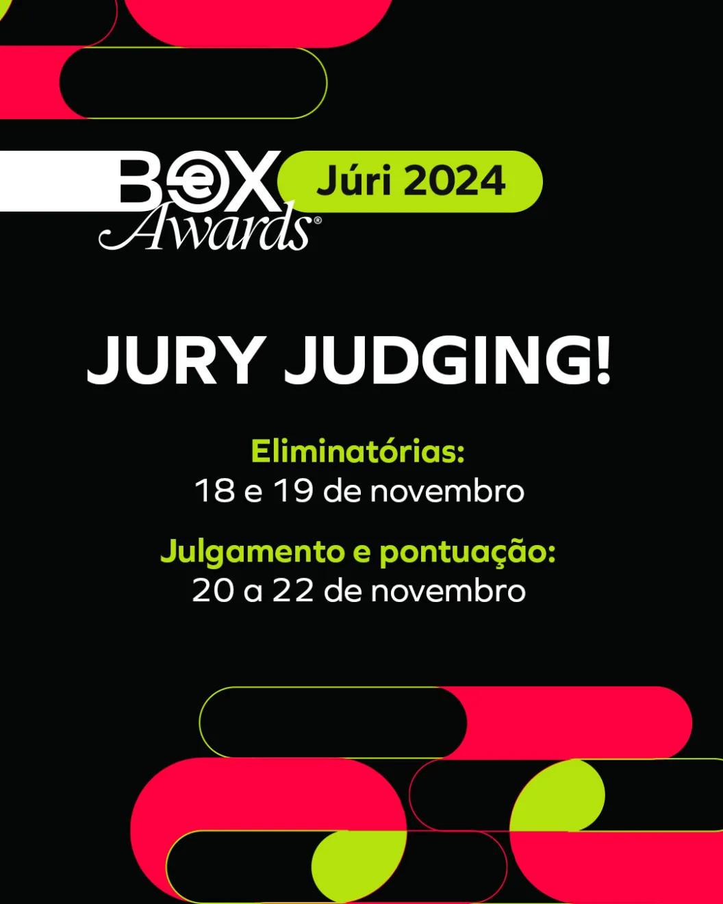 Bex Awards está em fase eliminatória, definindo a shortlist 