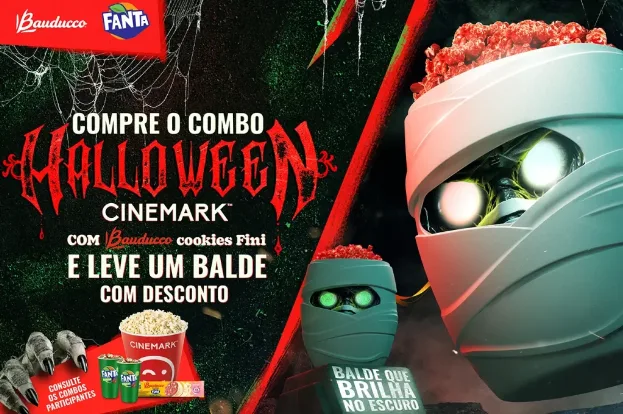 Collab de Bauducco, Fanta e Cinemark para o Halloween