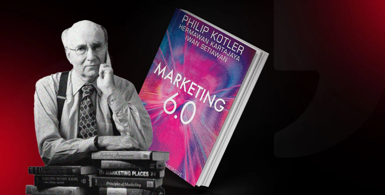 Philip Kotler, "o guru do Marketing", com o livro Marketing 6.0, no qual fala sobre fadiga digital