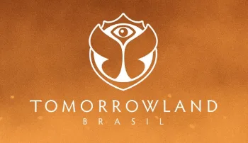 Logo Tomorroland Brasil na cor laranja