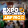 Imagem mostra a logomarca da Expo Franchising ABF Rop 2024