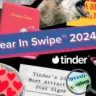 Banner do relatório "Year in Swipe", do Tinder