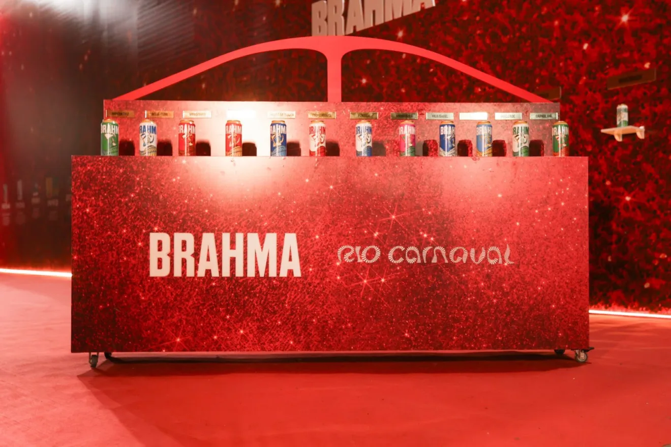 Imagem mostra novas latas de Brahma, para o Carnaval 2025