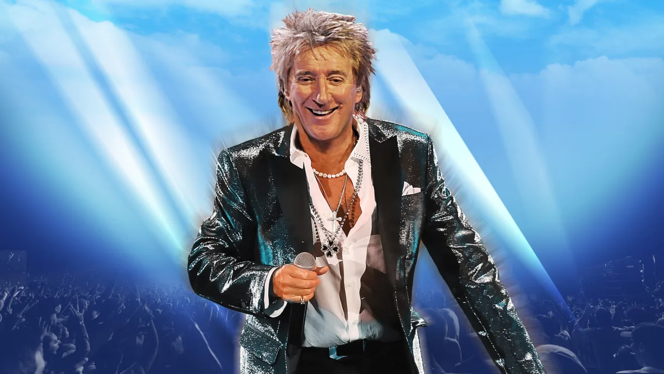 Imagem do cantor Rod Stewart, recordista de público com show em Copacabana