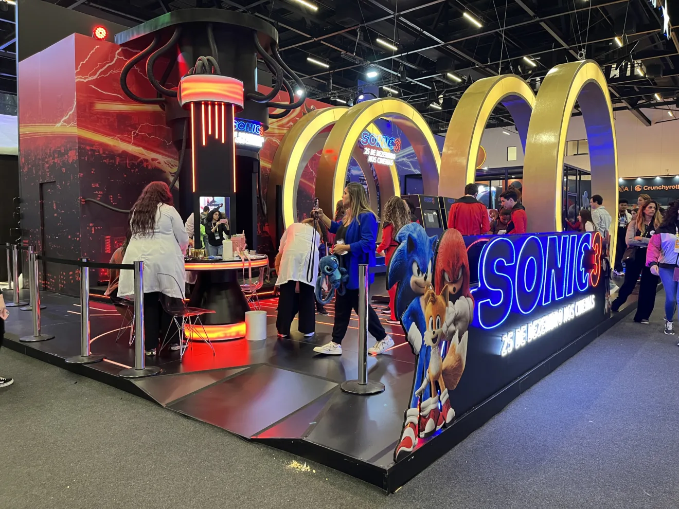 Espaço Sonic 3 na spoiler night da ccxp 2024