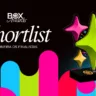 Arte de divulgação do shorlist do BeX Awards