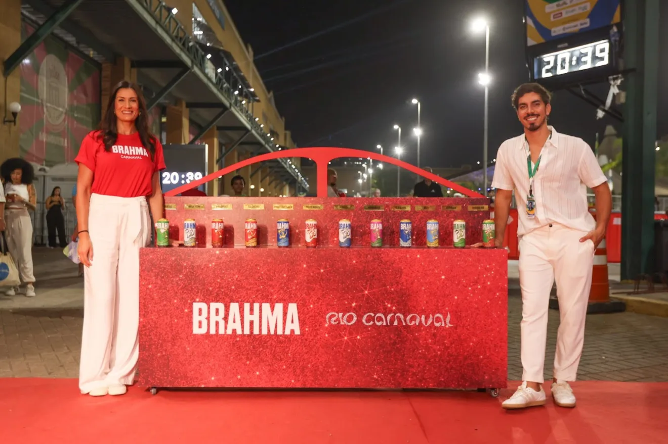 Imagem mostra novas latas de Brahma, para o Carnaval 2025