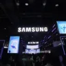 Imagem mostra entrada do estande da Samsung na CES 2025