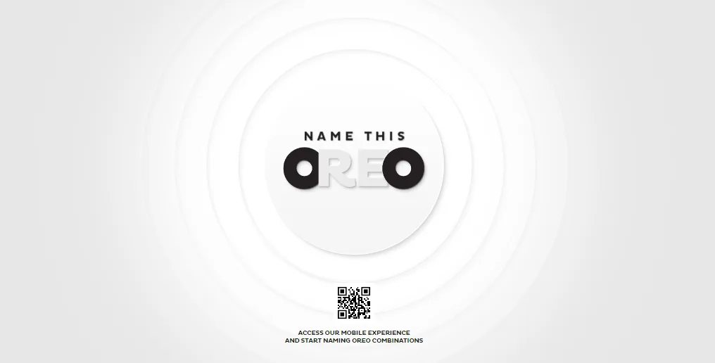 Imagem da campanha "Name this Oreo"