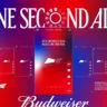 Banner mostra campanha "One Second Ads" da Budweiser