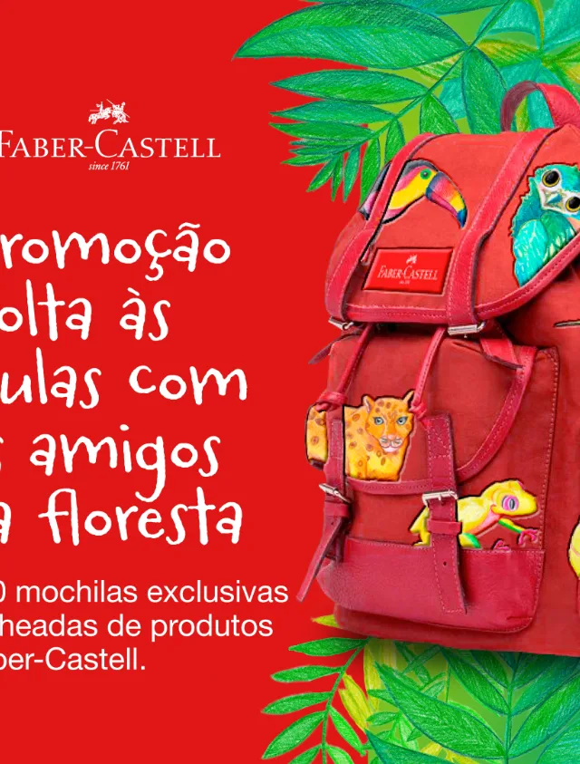 Folder de divulgação da nova promoção da faber-castell