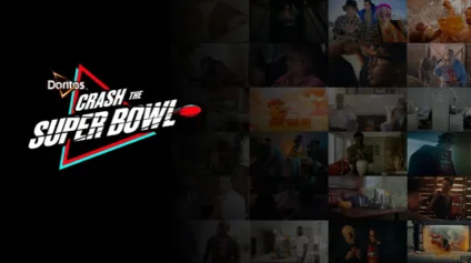 Banner da promoção "Crash the Super Bowl" da Doritos