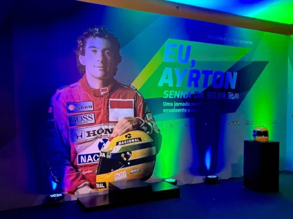 Imagem mostra partes da Exposição "Eu, Ayrton Senna da Silva"