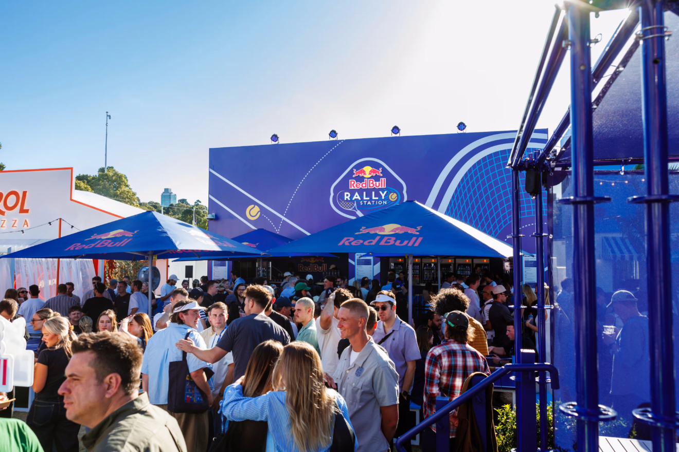 Espaço da Red Bull no Australian Open 2025