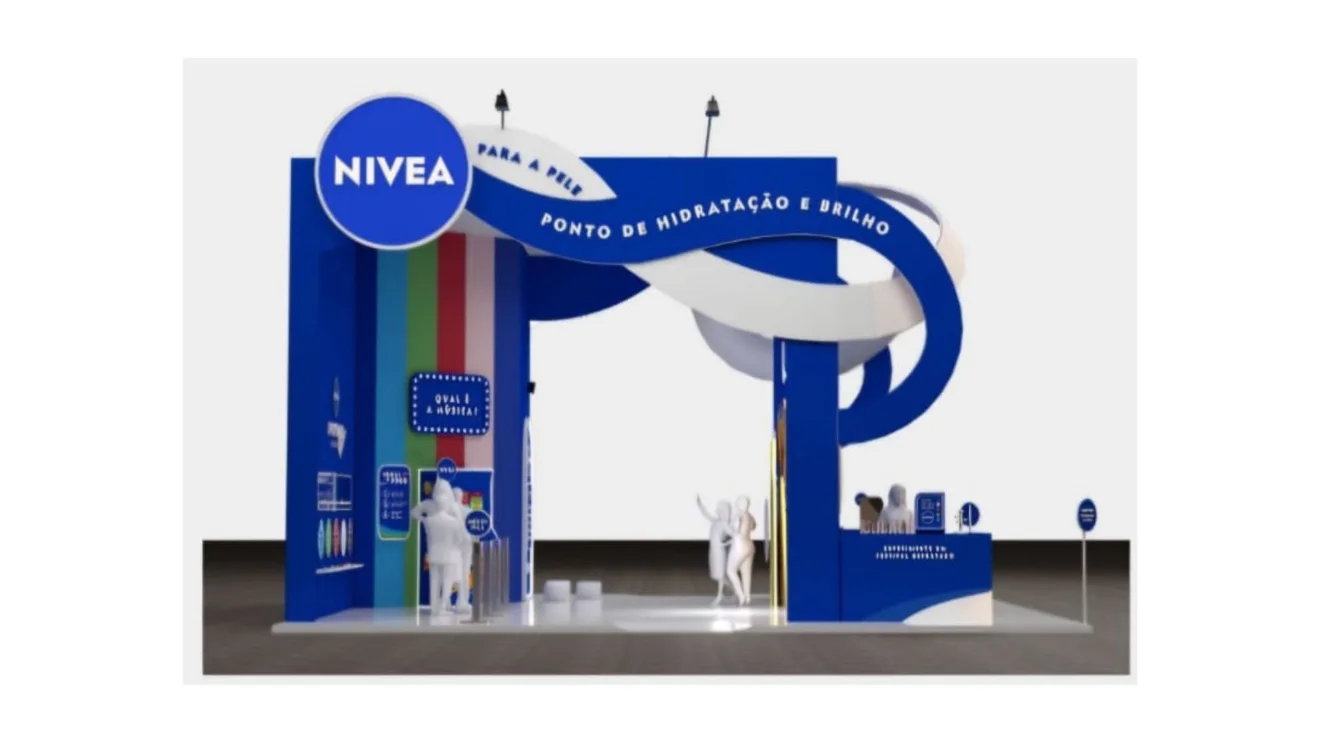 Imagem mostra estrutura da NIVEA para o Festival de Salvador