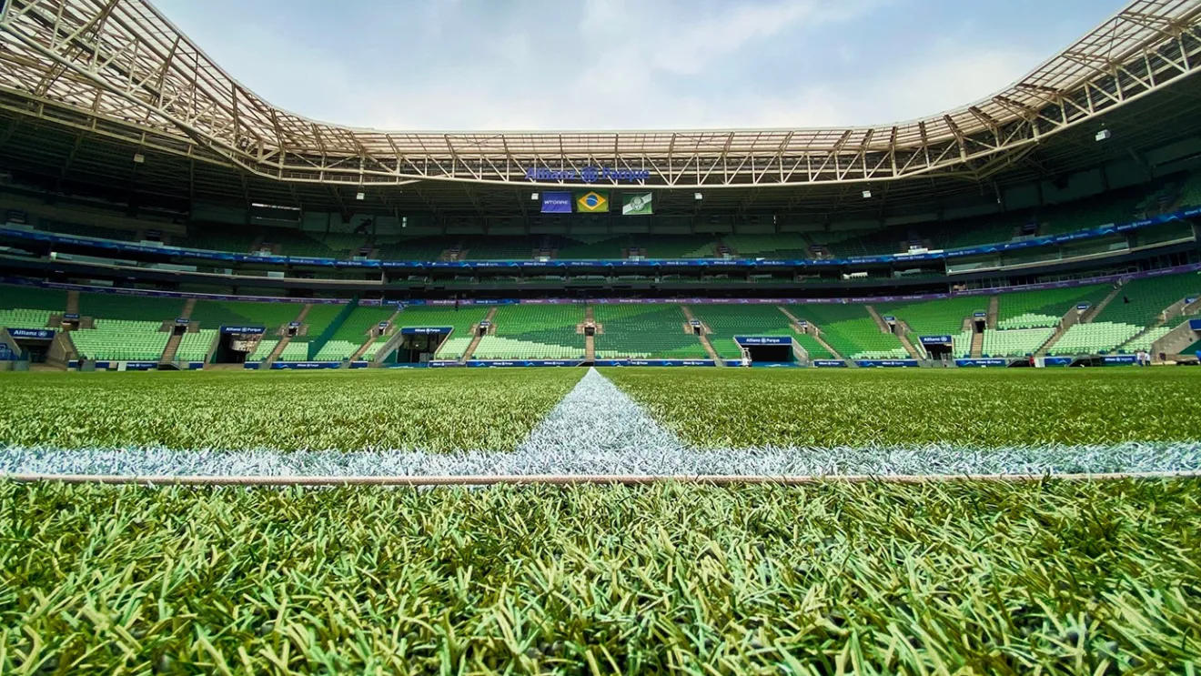 Campo do Allianz Parque, que agora terá parceria com a Bauducco