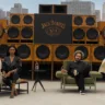 Imagem mostra cenário de nova campanha da Jack Daniel's, com artistas da música brasileira