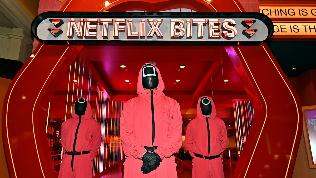 Imagem da fachada do Netflix Bits, restaurante que a Netflix abriu em Las Vegas