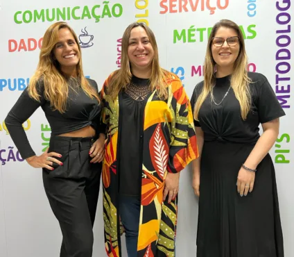 Imagem de Elaine, Alessandra e Suelen, novas contratadas da agência Dual OOH