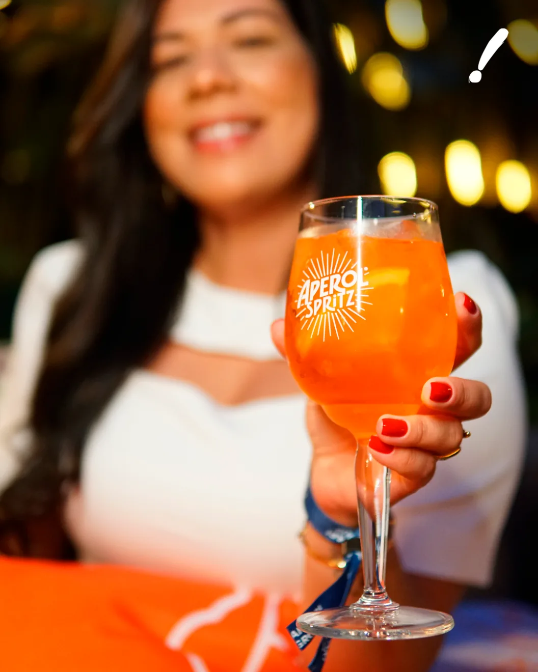 Taça de Aperol Spritz no evento Potenza 2025