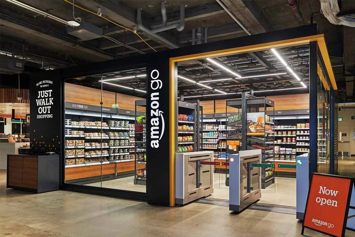 Imagem mostra loja autônoma Amazon Go, nos EUA