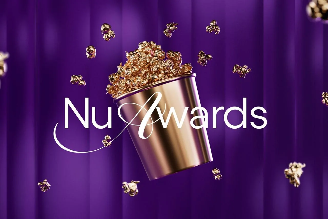 Imagem do "NuAwards", transmissão do Oscar feita pelo Nubank em parceria com a Warner