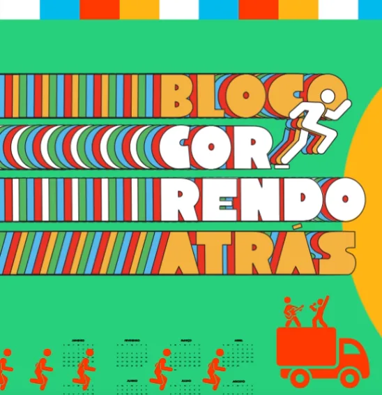 Imagem mostra banner da ação "Correndo Atrás", uma corrida de rua ativada pela Smart Fit 