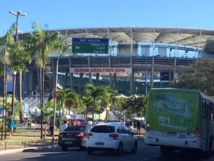 Fachada da Itaipava Arena Fonte Nova