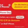 Banner mostra detalhes da promoção Shell V-Power para o mês de março de 2025