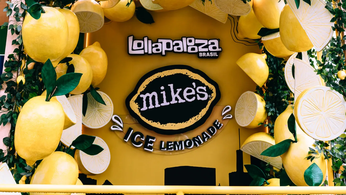 Imagem mostra estrutura da Mike's ICE no Lollapalooza