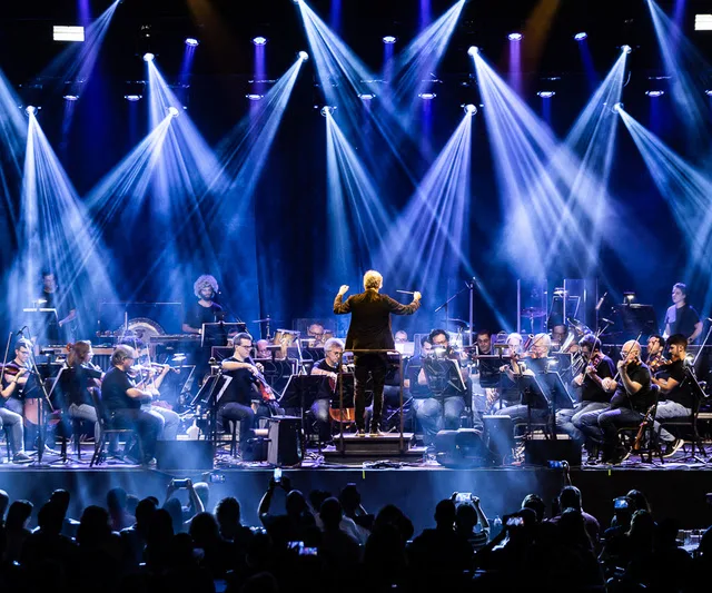 Imagem mostra parte de concerto apresentado pela Orquestra Petrobras Sinfônica