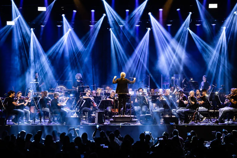 Imagem mostra parte de concerto apresentado pela Orquestra Petrobras Sinfônica