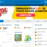 Site do Climatempo em parceria com a cerveja Sol