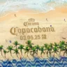 Folder de anuncio da Corona como patrocinadora de shows em copacabana