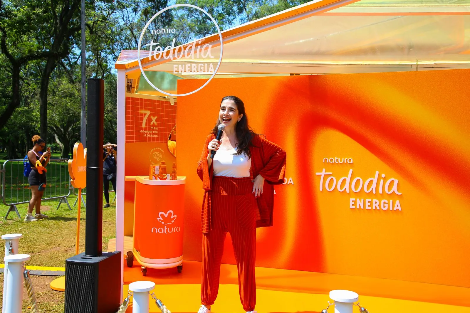 Denise Coutinho no evento de Natura Tododia