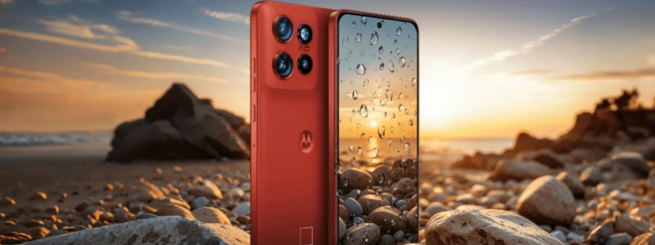 Imagem mostra um smartphone da Motorola