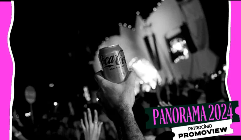 Imagem da Coca Cola, que foi bastante lembrada por participantes de uma pesquisa sobre patrocínios de festivais