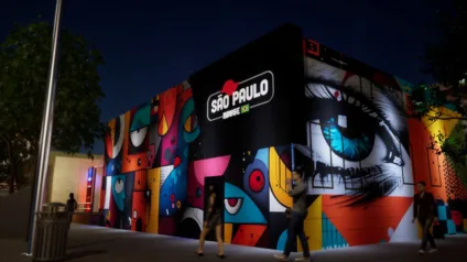 Imagem da SP House, uma das estruturas brasileiras com várias ativações no SXSW 2025