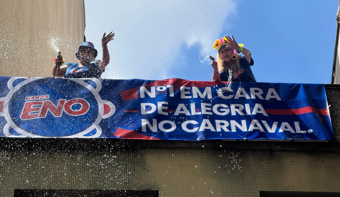 Imagem mostra ativação de Carnaval da ENO