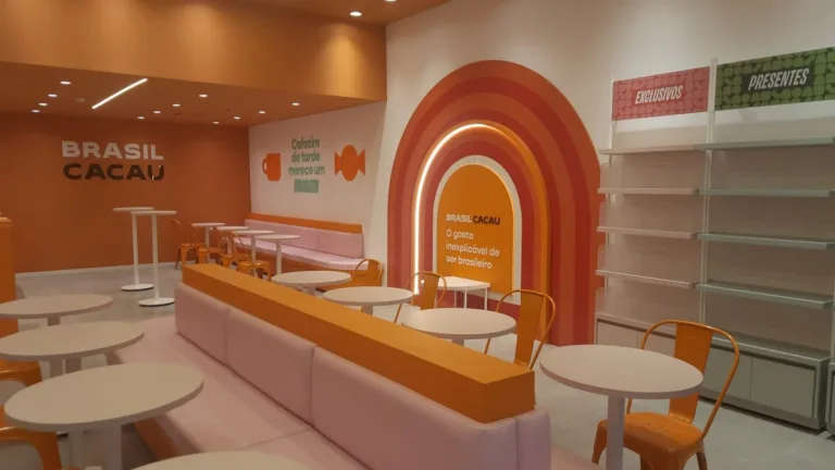 Imagem de loja flagship da Brasil Cacau a ser inaugurada no Litoral Plaza Shopping